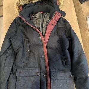 Ted Baker London Black and Red Puffer Jacket